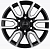Khomen Wheels KHW1723 (Toyota LC Prado/Lexus GX) 8x17 6x139,7 ET25 Dia 106,1 (BLACK-FP) KHW111013