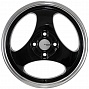 FF R020 6x15 4x100 ET35 Dia 73,1 (Gloss Black with Lip Polish) LOT1687_R020