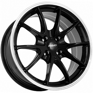 FF REW009 7x16 4x100 ET35 Dia 73,1 (Black Machine Lip) LOT1866_REW009
