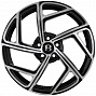 FF FBX115 7,5x17 5x114,3 ET35 Dia 73,1 (Black Machine Face) LOT1766_FBX115