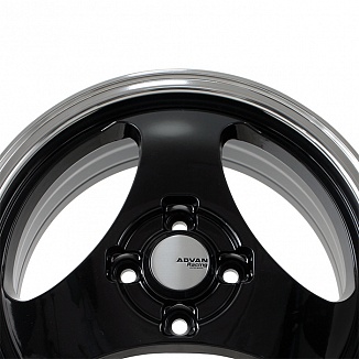 FF R020 6x15 4x100 ET35 Dia 73,1 (Gloss Black with Lip Polish) LOT1687_R020