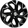 Khomen Wheels KHW1402 (Hyundai Accent/ Hyundai Getz/ Hyundai i20) 5,5x14 4x100 ET38 Dia 67,1 (BLACK-FP) KHW104109
