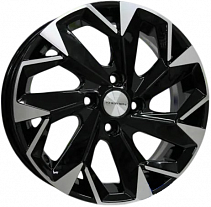 Khomen Wheels KHW1402 (Hyundai Accent/ Hyundai Getz/ Hyundai i20) 5,5x14 4x100 ET38 Dia 67,1 (BLACK-FP) KHW104109