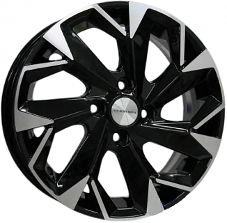 Khomen Wheels KHW1402 (Hyundai Accent/ Hyundai Getz/ Hyundai i20) 5,5x14 4x100 ET38 Dia 67,1 (BLACK-FP) KHW104109