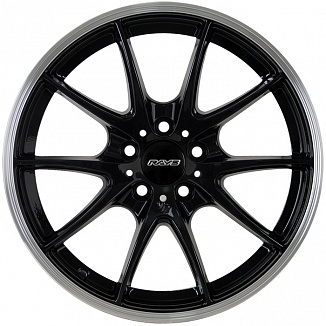 FF REW009 7x16 5x114,3 ET35 Dia 73,1 (Black Machine Lip) LOT1868_REW009