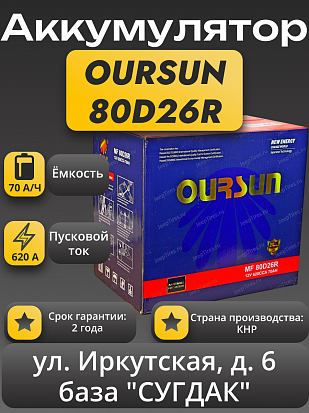 Oursun 80D26R