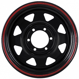 Grizzly SW01 8x15 6x139,7 ET-20 Dia 110,1 (Shinning Black With 2 Red Line) LOT1537