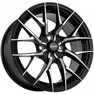 FF SH7095 7x15 4x100 ET38 Dia 73,1 (Black Machined Face) LOT1458_SH7095