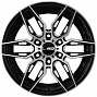 Kipardo KF66 8,5x18 6x139,7 ET15 Dia 108,1 (Black Machined Face) LOT1666_KF66