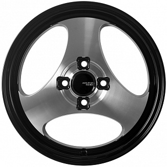 FF R020 6x15 4x100 ET35 Dia 73,1 (Black Machined Face with Black) LOT1149_R020