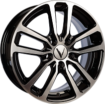 Вектор B209 6x15 5x114,3 ET48 Dia 67,1 (Алмаз Черный) 20909AB