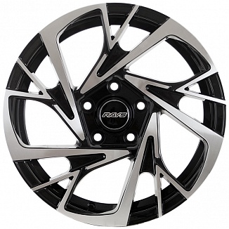 FF FBX137 6,5x16 5x100 ET35 Dia 73,1 (Black Machined Face) LOT1189_FBX137