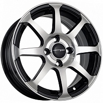 FF JT2012 5,5x14 4x100 ET35 Dia 73,1 (Black Machined Face) LOT1975_JT2012