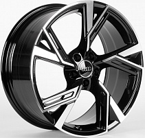 Replica 5057X-SL064 8,5x19 5x112 ET33 Dia 66,5 (Чёрный (Полированные Спицы)) VL81514