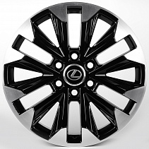 Replica Lexus IVF-3123-SF099 8x20 6x139,7 ET55 Dia 95,1 (Чёрный Глянцевый) VL81864