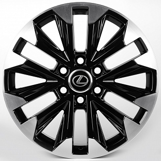 Replica Lexus IVF-3123-SF099 8x20 6x139,7 ET55 Dia 95,1 (Чёрный Глянцевый) VL81864