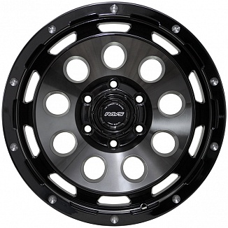 Kipardo KF59 8,5x18 6x139,7 ET15 Dia 110,1 (Gloss Black Tinted) LOT1755_KF59