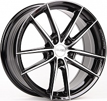Replica ZERO 2239-SB393 8x18 5x108 ET40 Dia 73,1 (Чёрный Глянцевый) VL80772