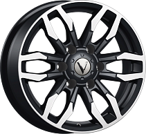 Вектор B228 7,5x17 6x139,7 ET30 Dia 106,1 (Алмаз Черный) 22801AB