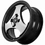 FF R020 6x15 4x100 ET35 Dia 73,1 (Black Machined Face with Black) LOT1149_R020