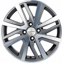 Khomen Wheels KHW1609 (16_Lada X-Ray) 6x16 4x100 ET41 Dia 60,1 (GRAY-FP) KHW101911