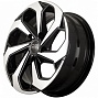 FF REW005 7x16 5x100 ET38 Dia 73,1 (Black Machined Face) LOT1579_REW005