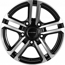 Khomen Wheels KHW1602 (Lada Niva Bronto) 6,5x16 5x139,7 ET35 Dia 98,5 (Black FP) KHW103306