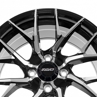 FF SH7095 7x15 4x100 ET38 Dia 73,1 (Black Machined Face) LOT1458_SH7095
