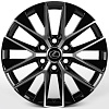 Replica Lexus IVF-3219-SM199 8x20 6x139,7 ET55 Dia 95,1 (Чёрный Глянцевый) VL81887