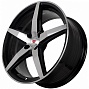 FF FBX501 7,5x17 4x100 ET38 Dia 73,1 (Black Machined Face) LOT1900_FBX501