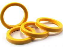 Комплект центровочных колец 67,1-54,1 (Желтый) 