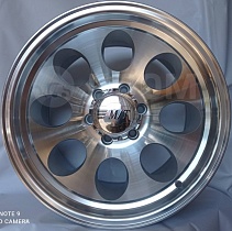 Replica 997 10x17 6x139,7 ET-52 Dia 110,5 (Sil Pol) 997101761397-521105SP