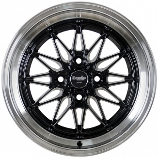 FF RHX1013 6,5x15 4x100 ET33 Dia 73,1 (Black Machine Face and Machine) LOT1261_RHX1013