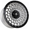 FF KF5357 8,5x17 6x139,7 ET0 Dia 106,1 (Silver With Black Lip) LOT1251_KF5357