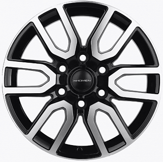 Khomen Wheels KHW1723 (Hyundai H-1) 8x17 6x139,7 ET50 Dia 92,5 (BLACK-FP) KHW111055