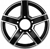 Khomen Wheels KHW1614 (Lada Niva 4x4) 6,5x16 5x139,7 ET40 Dia 98,5 (BLACK-FP) KHW106387