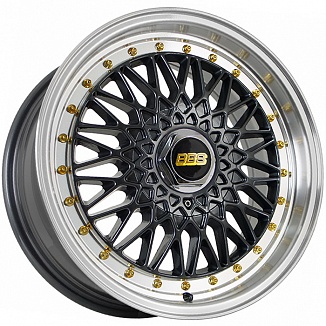 FF REW032 6,5x15 4x98 ET33 Dia 73,1 (Gunmetal Machined Lip + Gold R) LOT1154_REW032