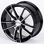 Replica ZERO 2239-DS182 7,5x17 5x108 ET38 Dia 73,1 (Чёрный Глянцевый) VL80749