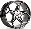 Replica Veemann BX04-CS244 9x18 5x114,3 ET38 Dia 73,1 (Чёрный (Полированные Спицы)) VL80497