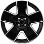 Kipardo KF61 7,5x17 4x100 ET40 Dia 73,1 (Gloss Black Machined Face) LOT1698_KF61