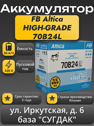 Furukawa Battery Altica HIGH-GRADE 70B24L