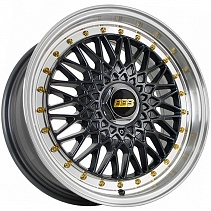 FF REW032 6,5x15 4x100 ET33 Dia 73,1 (Gunmetal Machined Lip + Gold R) LOT1154_2_REW032