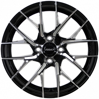 FF SH7095 7x15 4x100 ET38 Dia 73,1 (Black Machined Face) LOT1458_SH7095