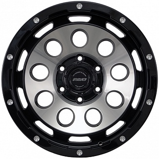 Kipardo KF59 8,5x18 6x139,7 ET0 Dia 110,1 (Black Polish) LOT1692_KF59