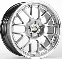 Replica BBS FC007-FG579 8x18 5x112 ET38 Dia 66,56 (Серебро Тёмное (Полированный Обод)) VL81655