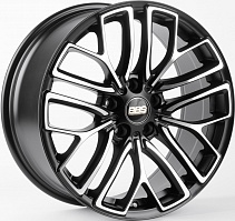 Replica BBS 5096X-CS242 8x18 5x112 ET35 Dia 66,6 (Чёрный Матовый (Полированные Спицы)) VL81437