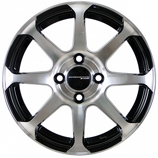 FF JT2012 5,5x14 4x100 ET35 Dia 73,1 (Black Machined Face) LOT1975_JT2012