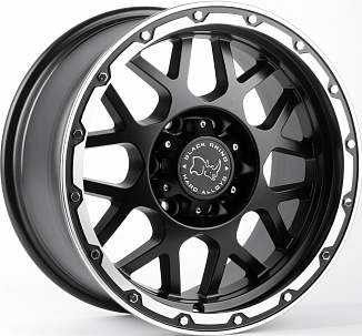 Replica Black Rhino 84243-FG434 8,5x17 6x139,7 ET15 Dia 106,1 (Чёрный Матовый (Полированный Обод)) VL81414