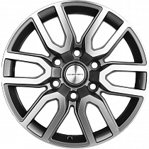 Khomen Wheels KHW1723 (Toyota Land Cruiser Prado/Lexus GX) 8x17 6x139,7 ET25 Dia 106,1 (GRAY-FP) KHW111017