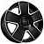 Kipardo KF61 7,5x17 4x100 ET40 Dia 73,1 (Gloss Black Machined Face) LOT1698_KF61